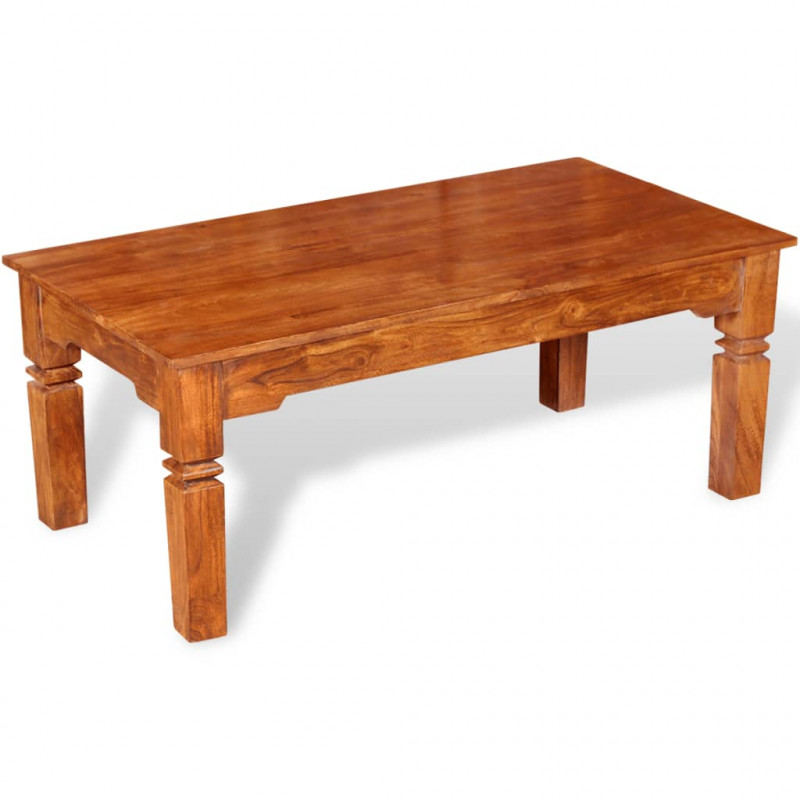 Stolik kawowy, lite drewno, 110x60x45 cm