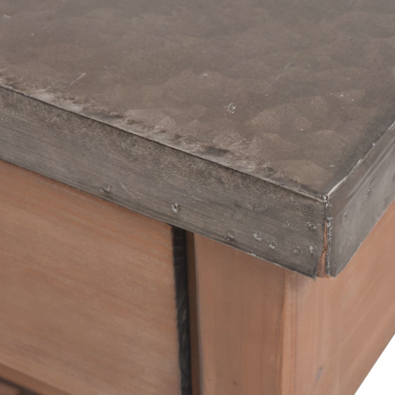 Stolik konsolowy, lite drewno jodłowe, 122 x 35 x 80 cm