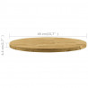 Okrągły blat do stolika z litego drewna dębowego, 44 mm, 400 mm