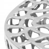 Stolik do kawy z odlewanego aluminium, 70 x 30 cm, srebrny