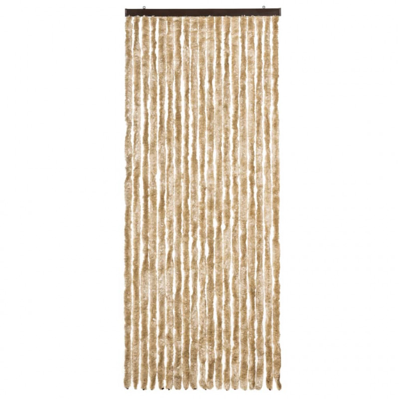 Zasłona przeciwko owadom, beżowa, 56x185 cm, szenil