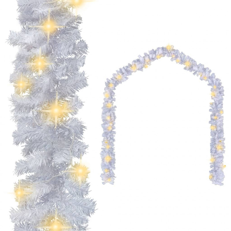 Świąteczna girlanda z lampkami LED, 20 m, biała