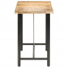 Stolik barowy, 180x70x107 cm, surowe drewno mango