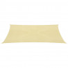 Żagiel przeciwsłoneczny, 160 g/m², beżowy, 2,5x4 m, HDPE