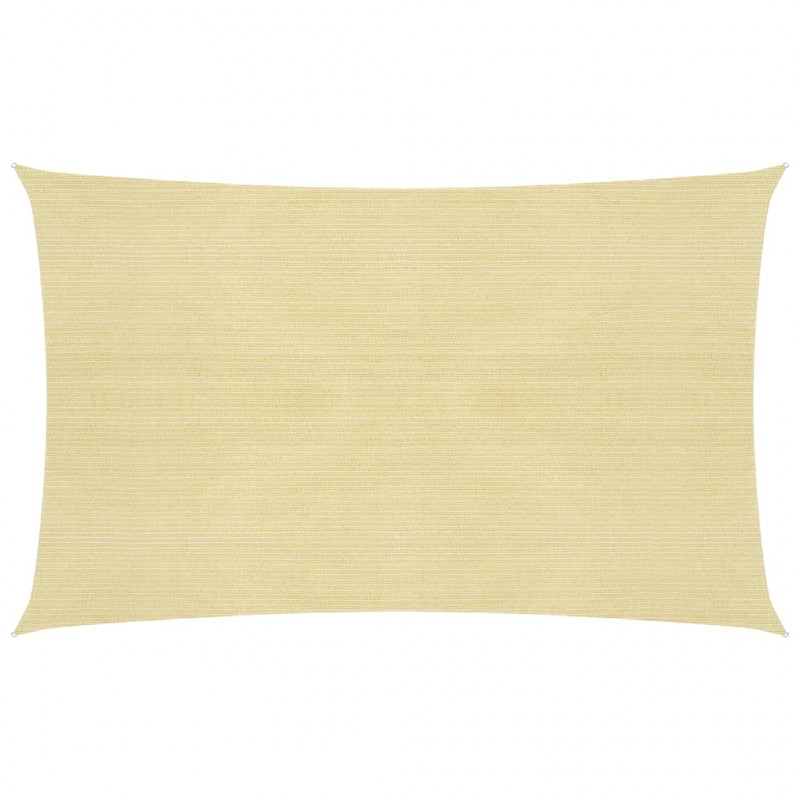 Żagiel przeciwsłoneczny, 160 g/m², beżowy, 2,5x5 m, HDPE