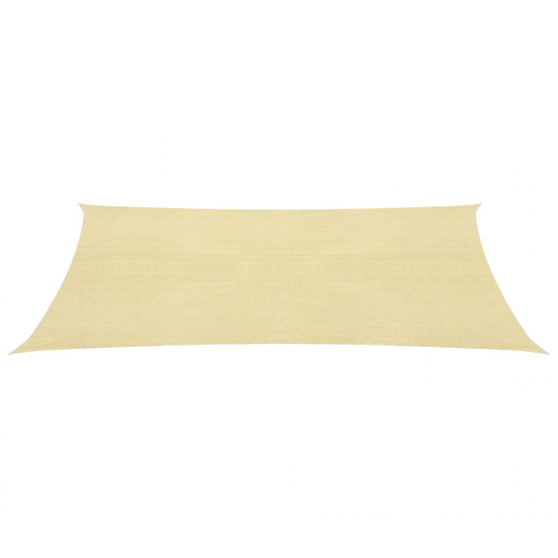 Żagiel przeciwsłoneczny, 160 g/m², beżowy, 2,5x5 m, HDPE