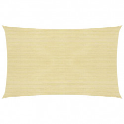 Żagiel przeciwsłoneczny, 160 g/m², beżowy, 3x6 m, HDPE