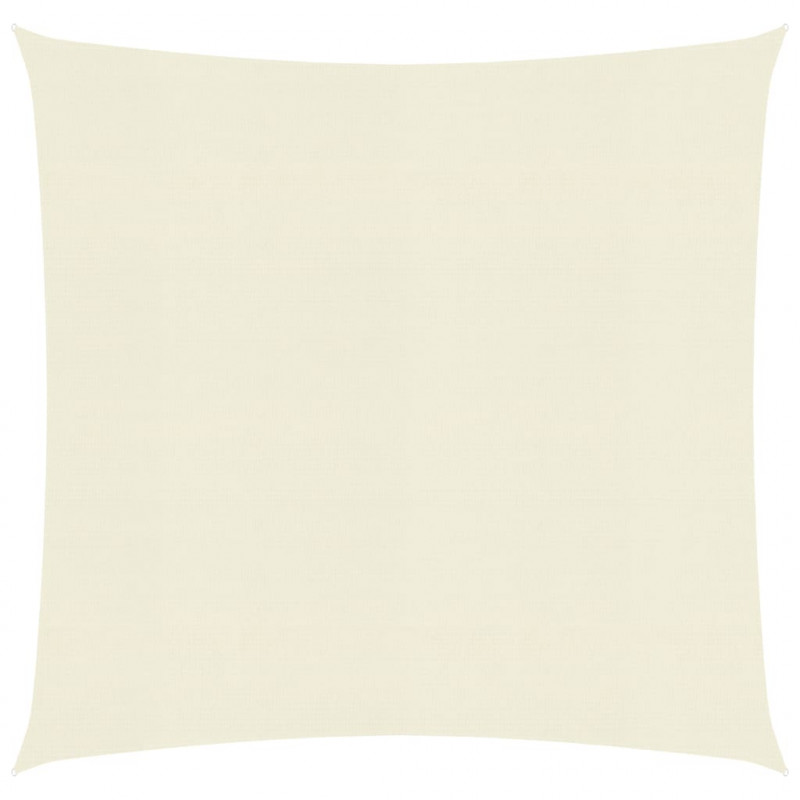 Żagiel przeciwsłoneczny, 160 g/m², kremowy, 4x4 m, HDPE