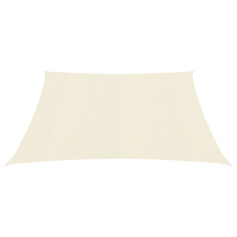 Żagiel przeciwsłoneczny, 160 g/m², kremowy, 4x4 m, HDPE