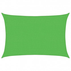 Żagiel przeciwsłoneczny, 160 g/m², jasnozielony, 2x2,5 m, HDPE