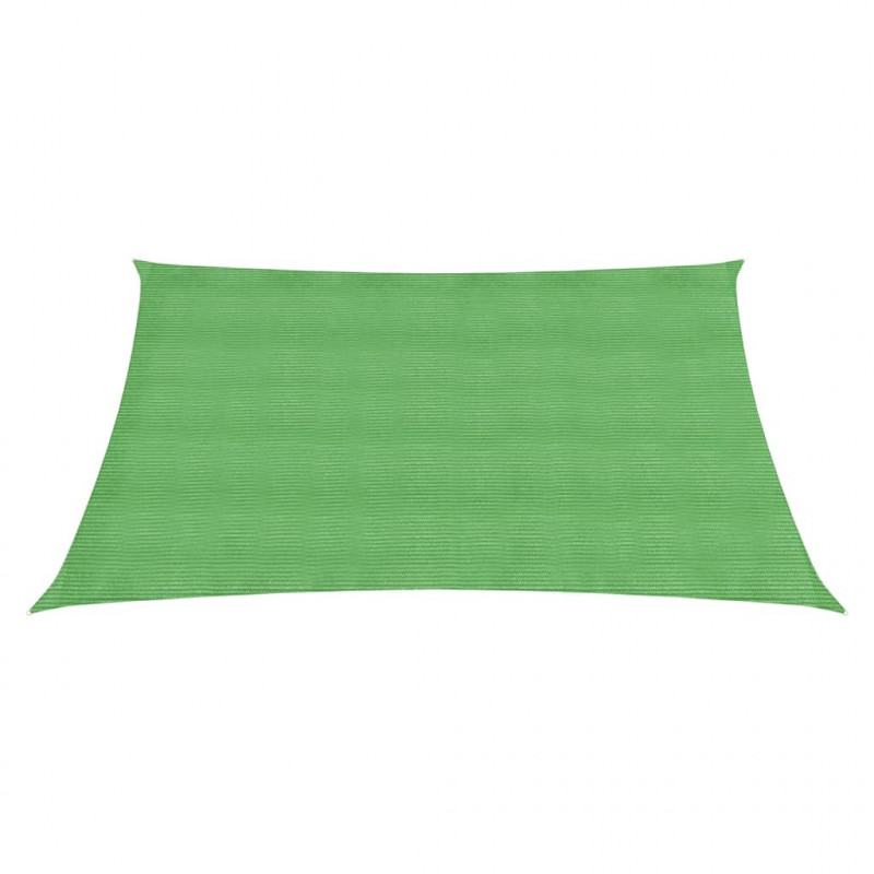 Żagiel przeciwsłoneczny, 160 g/m², jasnozielony, 2x2,5 m, HDPE