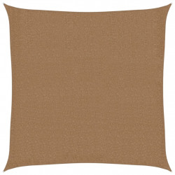 Żagiel przeciwsłoneczny, 160 g/m², kolor taupe, 3x3 m, HDPE