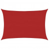 Żagiel przeciwsłoneczny, 160 g/m², czerwony, 4x6 m, HDPE