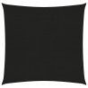 Żagiel przeciwsłoneczny, 160 g/m², czarny, 6x6 m, HDPE