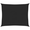 Żagiel przeciwsłoneczny, 160 g/m², czarny, 2,5x3 m, HDPE