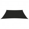 Żagiel przeciwsłoneczny, 160 g/m², czarny, 2,5x3 m, HDPE