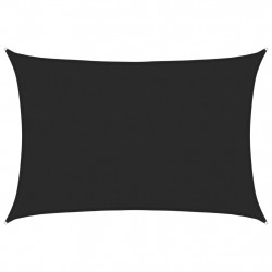 Żagiel przeciwsłoneczny, 160 g/m², czarny, 4x5 m, HDPE