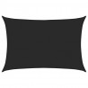 Żagiel przeciwsłoneczny, 160 g/m², czarny, 4x5 m, HDPE