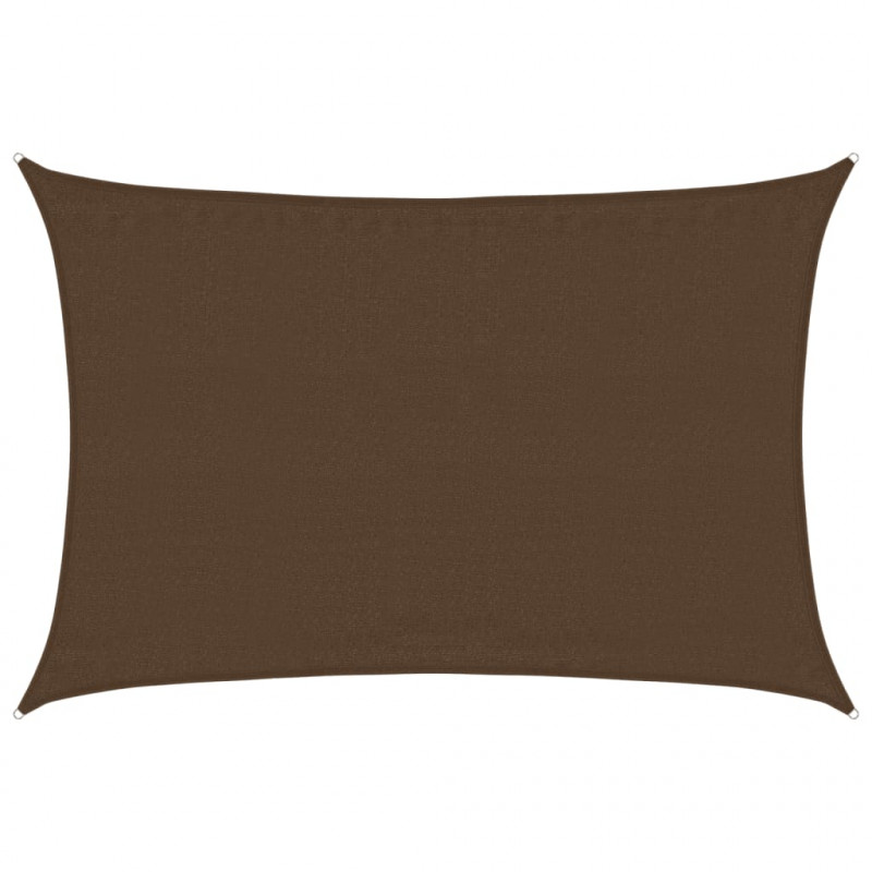 Żagiel przeciwsłoneczny, 160 g/m², brązowy, 3,5x5 m, HDPE