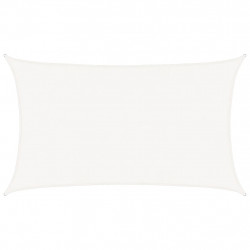 Żagiel przeciwsłoneczny, 160 g/m², biały, 5x8 m, HDPE