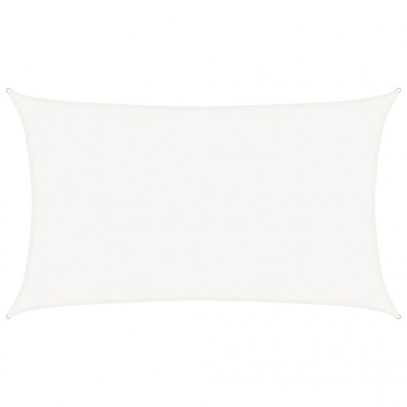 Żagiel przeciwsłoneczny, 160 g/m², biały, 5x8 m, HDPE