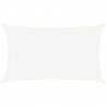 Żagiel przeciwsłoneczny, 160 g/m², biały, 5x8 m, HDPE