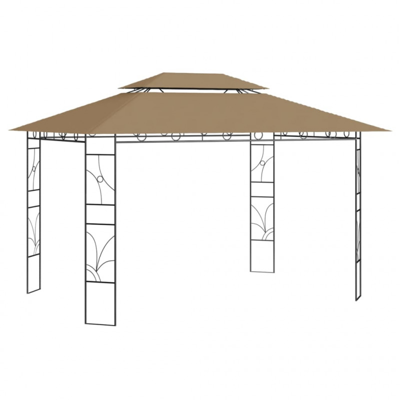 Altana, 4x3x2,7 m, kolor taupe, 160 g/m²