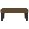 Ławka, ciemnobrązowa, 70x30x30 cm, tapicerowana tkaniną