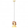 Industrialna lampa wisząca, 25 W, mosiężna, okrągła, 19 cm, E27