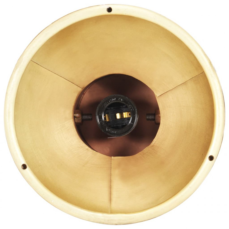 Industrialna lampa wisząca, 25 W, mosiężna, okrągła, 19 cm, E27