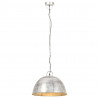 Industrialna lampa wisząca, 25 W, srebrna, okrągła, 41 cm, E27