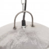 Industrialna lampa wisząca, 25 W, srebrna, okrągła, 41 cm, E27