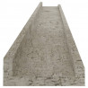 Półki ścienne, 2 szt., szarość betonu, 100x9x3 cm