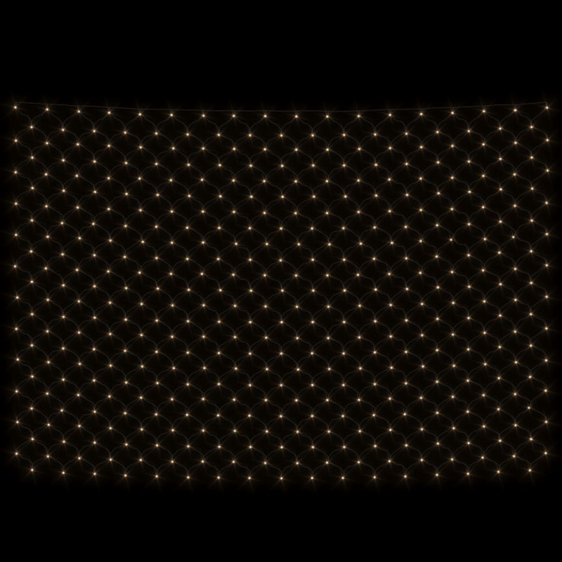 Siatka lampek, ciepłe białe światło, 3x2 m, 204 LED