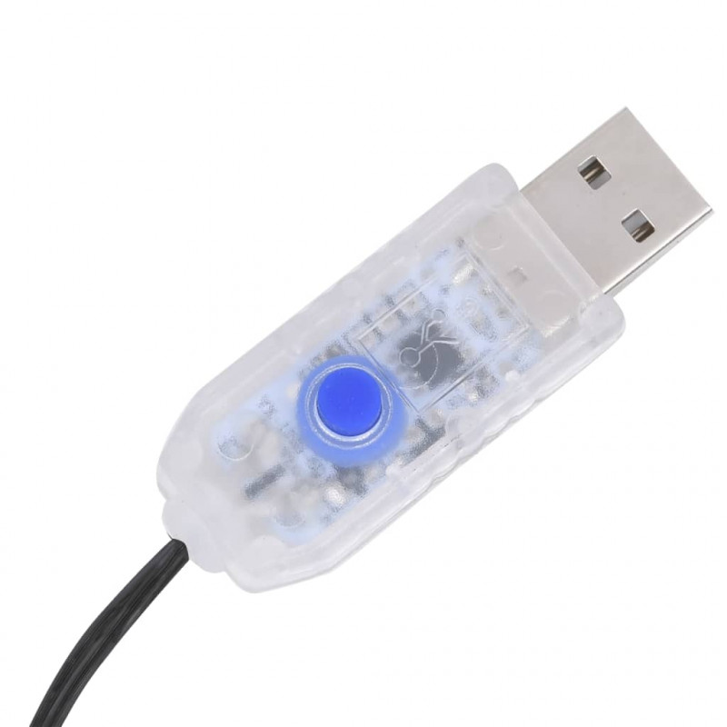 Siatka lampek choinkowych, 180 kolorowych diod LED, 180 cm