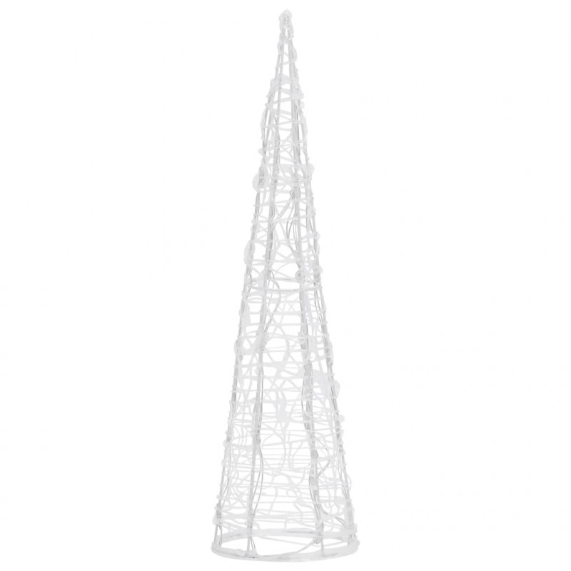 Stożek dekoracyjny, akrylowy, ciepłe białe LED, 60 cm