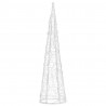 Stożek dekoracyjny, akrylowy, ciepłe białe LED, 60 cm