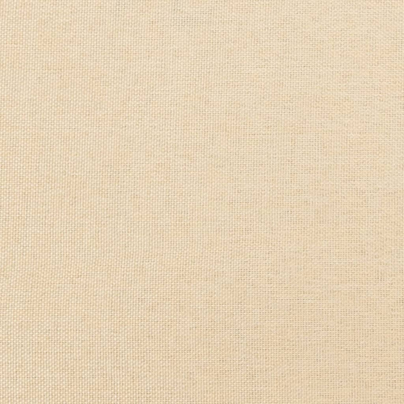 Ławka, kremowa, 100x35x41 cm, tapicerowana tkaniną