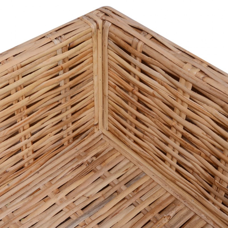 Zestaw wypoczynkowy, 16 elementów, naturalny rattan