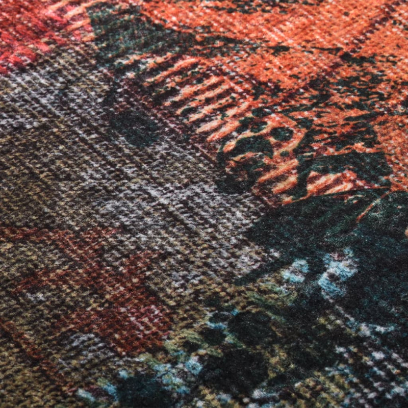 Dywan z możliwością prania, patchwork, 80x150 cm, kolorowy
