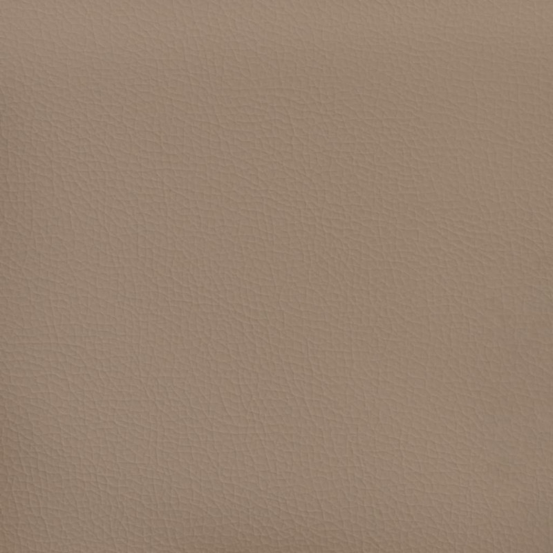 Ławka, cappuccino, 70x35x41 cm, tapicerowana sztuczną skórą