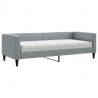 Sofa z materacem do spania, jasnoszara, 80x200 cm, tkanina