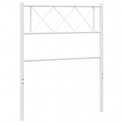 Metalowe wezgłowie, białe, 80 cm