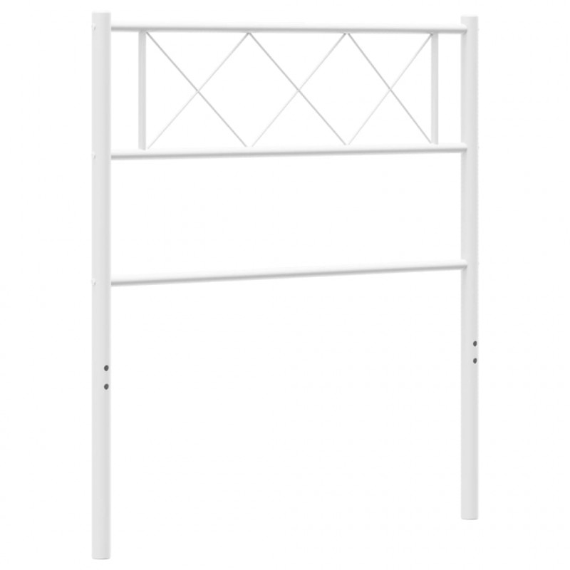 Metalowe wezgłowie, białe, 80 cm