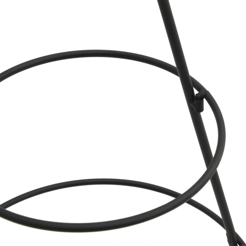 Metalowa choinka świąteczna, do dekoracji, czarna, 90 cm