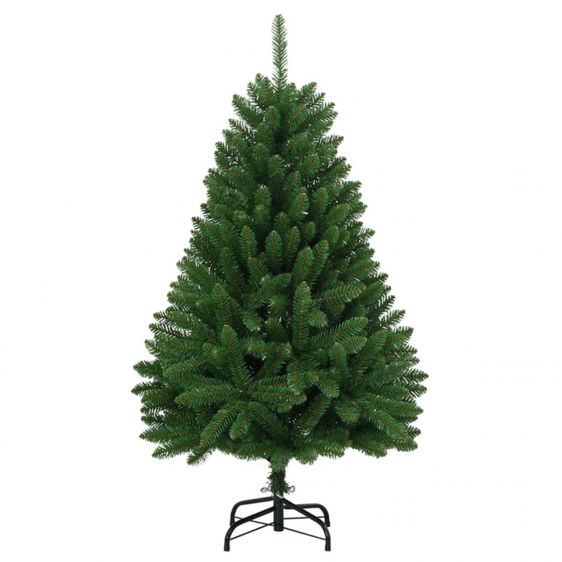 Sztuczna choinka zawiasowa ze stojakiem, zielona, 150 cm