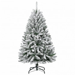Sztuczna choinka zawiasowa, ośnieżona, 150 cm