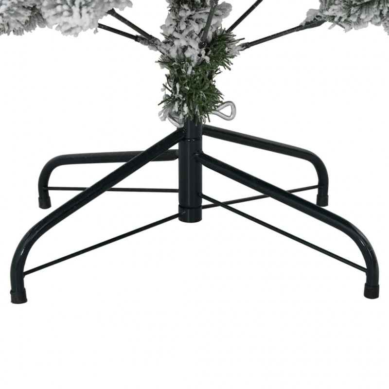 Sztuczna choinka zawiasowa, ośnieżona, 150 cm
