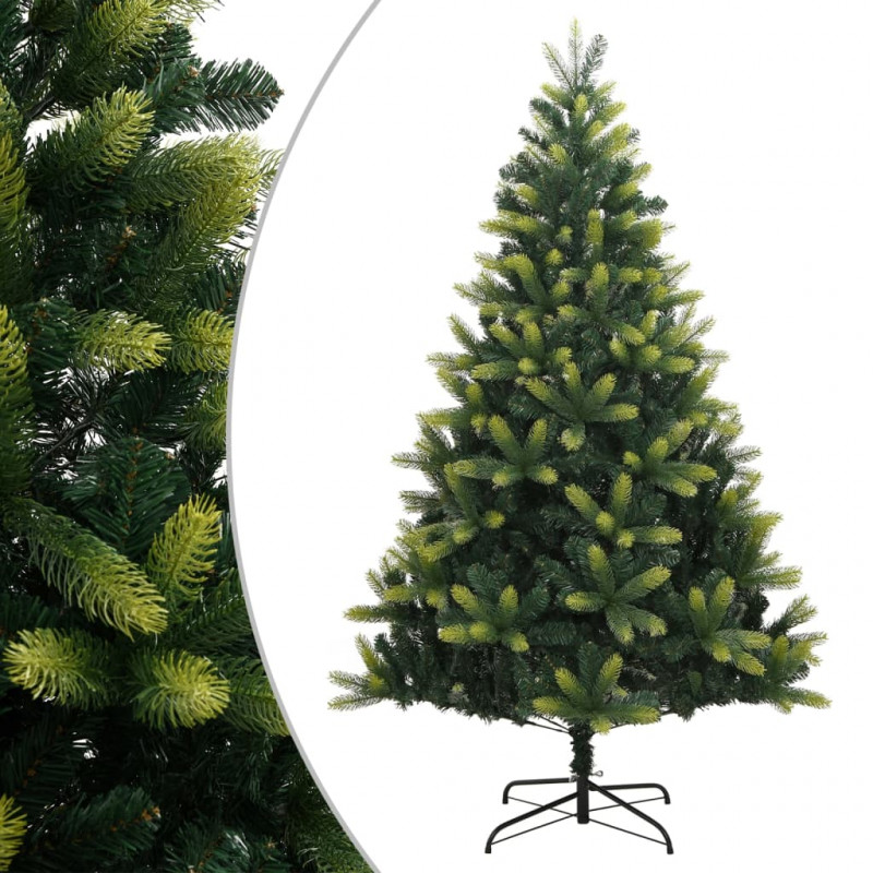 Sztuczna choinka zawiasowa ze stojakiem, 210 cm