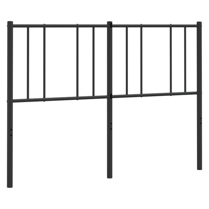 Metalowe wezgłowie, czarne, 135 cm